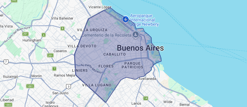 Mapa de cobertura legal en Ciudad de Buenos Aires